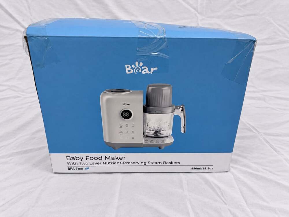 Bear Baby Food Maker with Two Layer Nutrient-Preserving Steam Baskets SJ-M03P1
